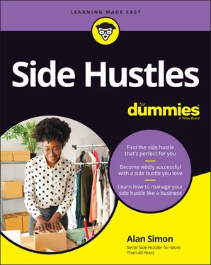 Alan R. Simon Side Hustles For Dummies обложка книги