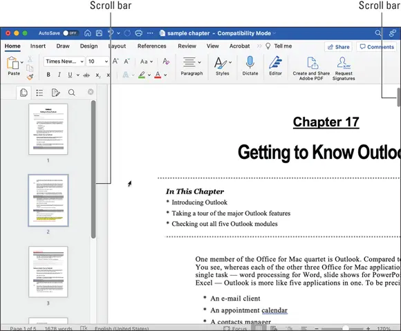 FIGURE 410Use scroll bars to get around in your document If your mouse has a - фото 77