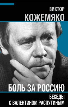 Виктор Кожемяко Боль за Россию. Беседы с Валентином Распутиным обложка книги