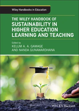 Неизвестный Автор The Wiley Handbook of Sustainability in Higher Education Learning and Teaching обложка книги