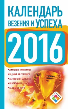 Екатерина Зайцева Календарь везения и успеха на 2016 год обложка книги