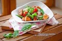 Скумбрия запечённая с овощами на 100грамм 10752 ккал БЖУ - фото 855