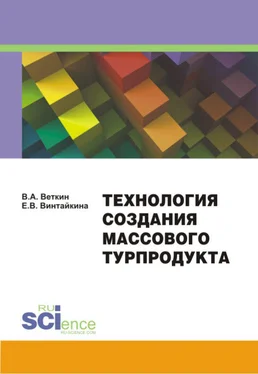 Елена Винтайкина Технология создания массового турпродукта обложка книги