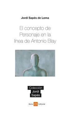 Jordi Sapés de Lema El concepto de Personaje en la línea de Antonio Blay обложка книги