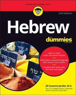 Jill Suzanne Jacobs Hebrew For Dummies обложка книги