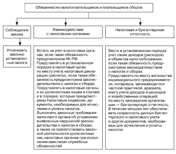 Рис 22Классификация обязанностей налогоплательщиков и плательщиков сборов В - фото 3