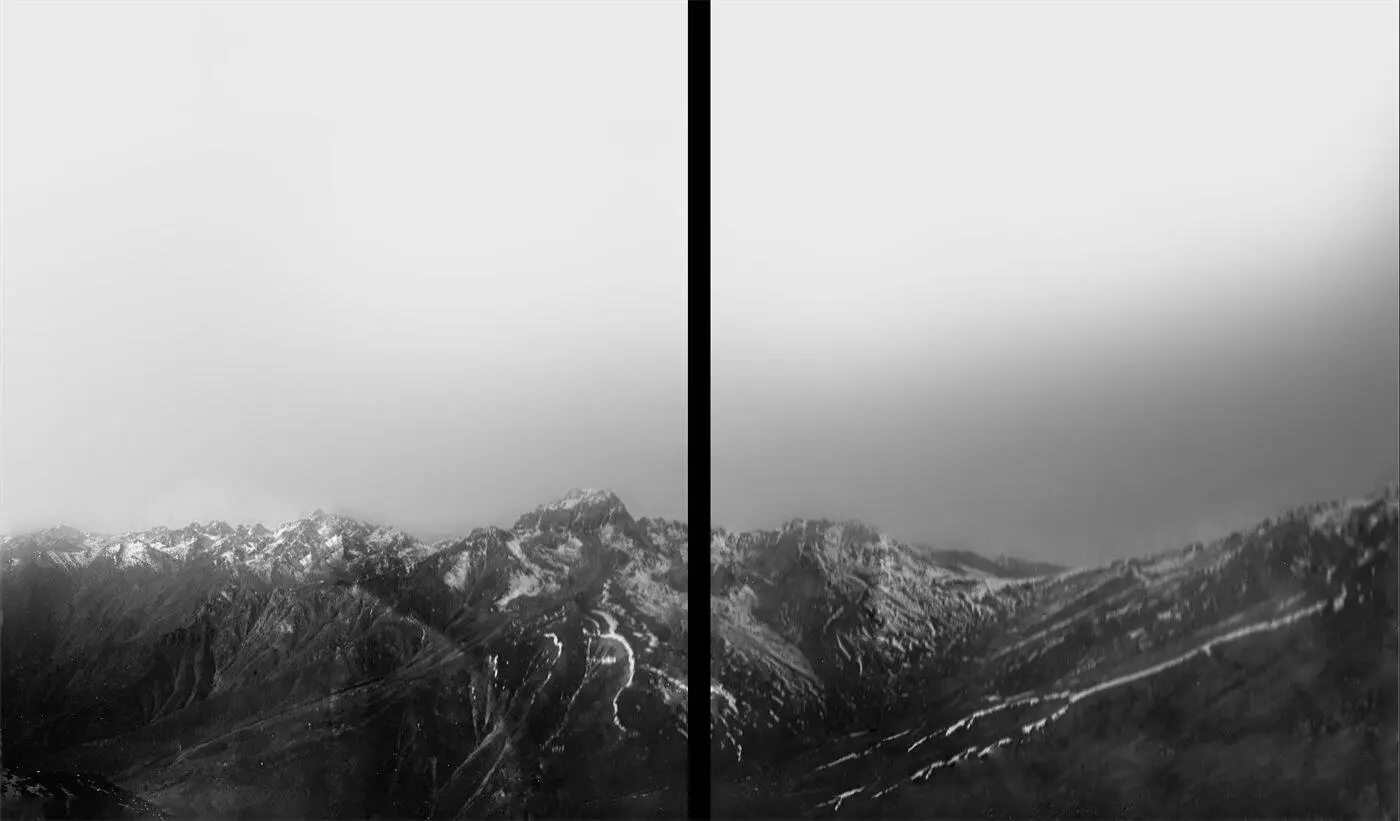 Вид на Лазистанский хребет и Качкар 1917 Панорама из фотографий И Зданевича - фото 2