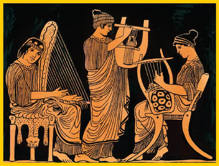 Pythagoras sollexzellent Lyra gespielt haben Die Zeichnung griechischer - фото 53