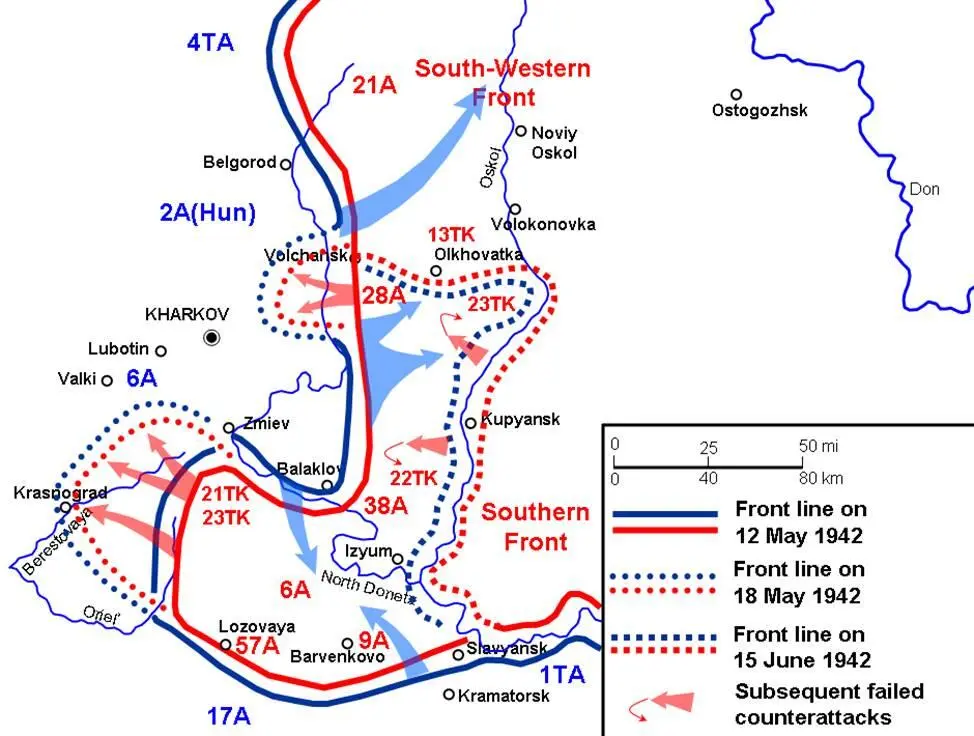 Рис1 Харьковское сражение 1942 г Тут начинаются странности Вопервых - фото 15