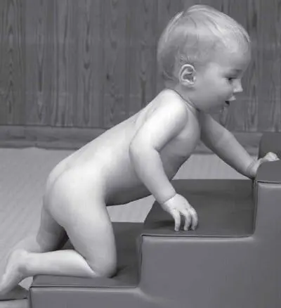 Важно чтобы ребенок научился безопасно для себя спускаться с приподнятой - фото 74