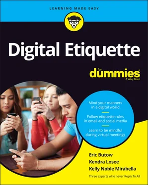 Eric Butow Digital Etiquette For Dummies обложка книги