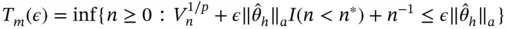 This termination rule essentially controls the coefficient of variation for - фото 700