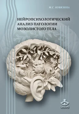 Мария Ковязина Нейропсихологический анализ патологии мозолистого тела обложка книги