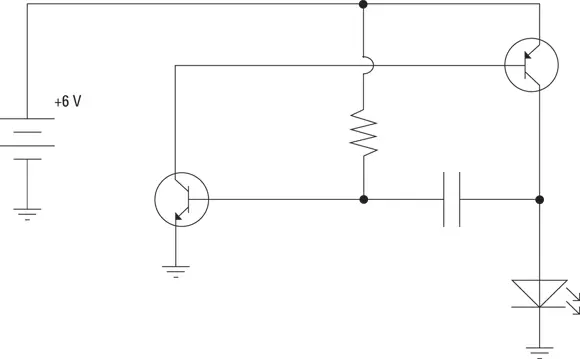FIGURE 54A schematic diagram that uses a common ground to complete the - фото 87