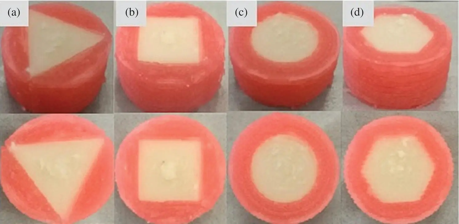 Figure 25 3D printed samples using dual extrusion of different internal - фото 22