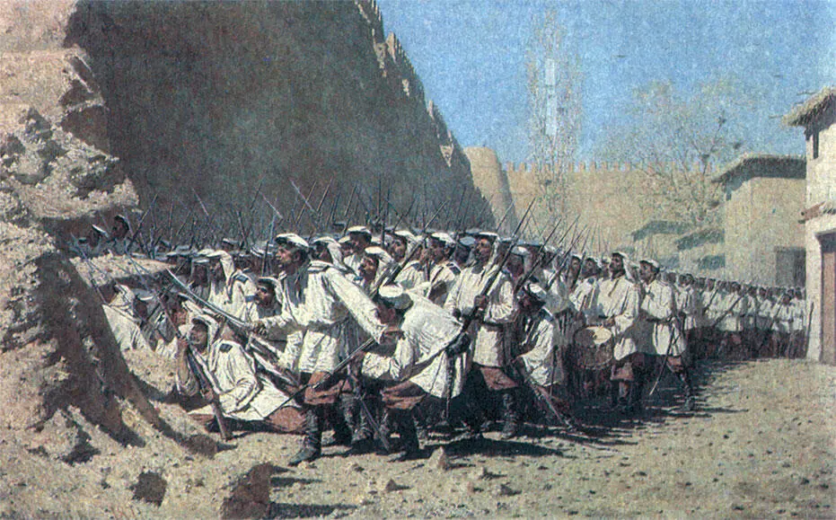 У крепостной стены Пусть войдут Художник В В Верещагин 1872 г - фото 75