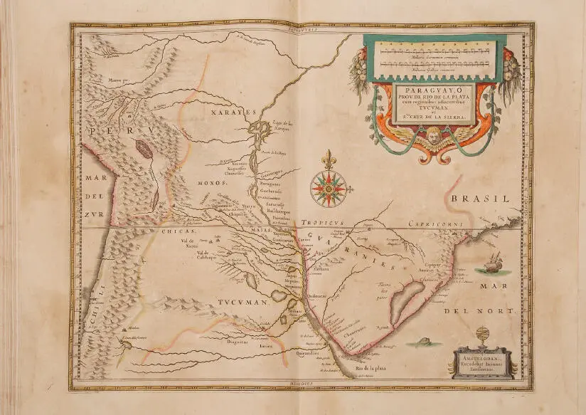 Imagen 4 Paraguay o Provincia de Río de la Plata Joannes Janssonius - фото 20