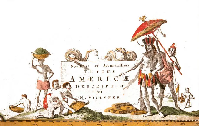 Detalle de Americae Pars Meridionalis Joannes Janssonius 16471650 Nouvelle - фото 12