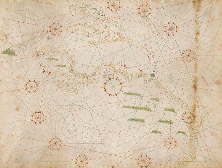 Figura 4El portulano del Pacífico ha 1515 Cortesía de Herzog August - фото 19