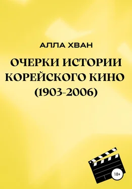 Алла Хван Очерки истории корейского кино (1903–2006) обложка книги