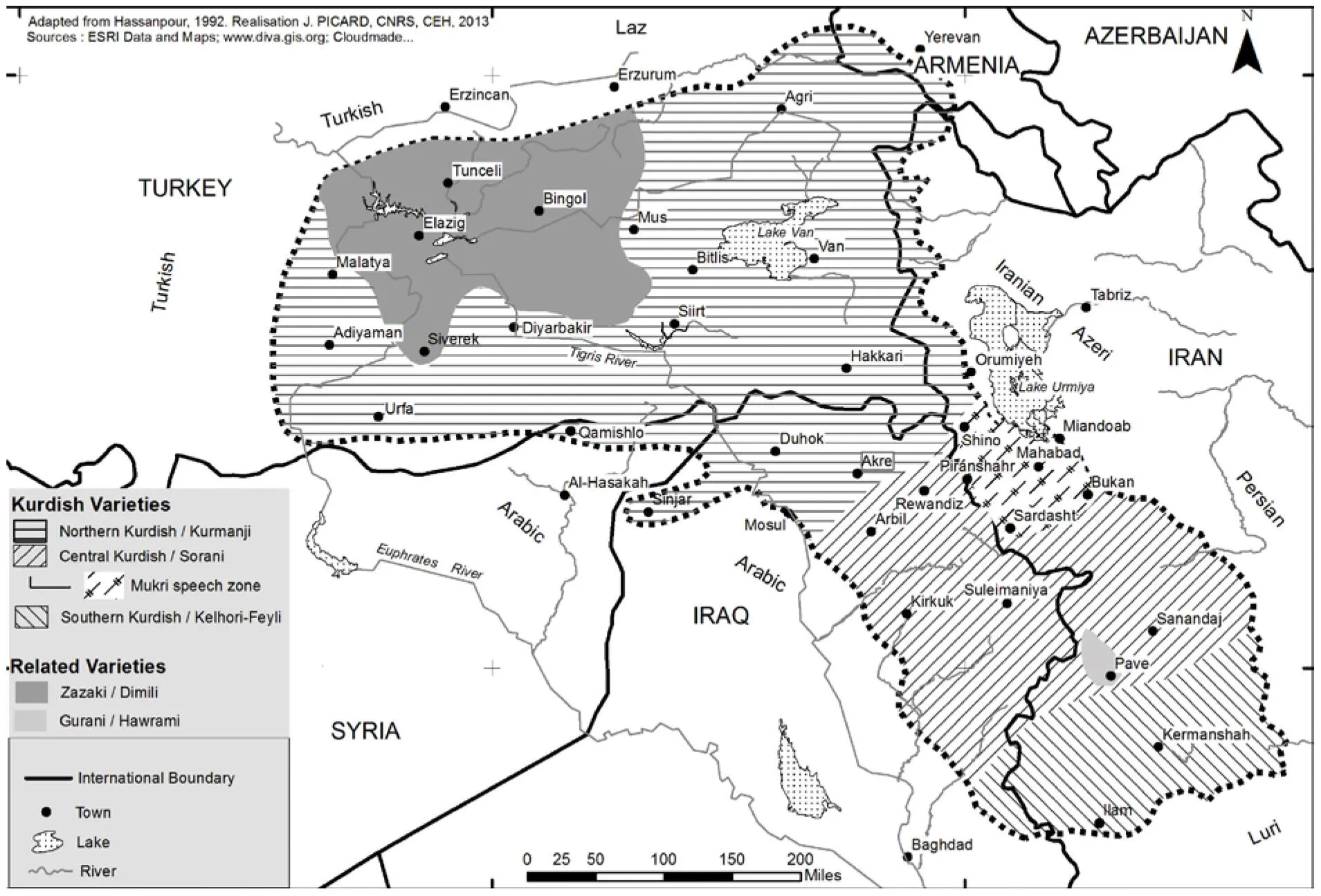 Abbildung 3 Landkarte zu den kurdischen Varietäten HaigÖpengin 2018 159 - фото 2
