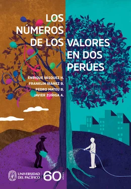Franklin Ibáñez B. Los números de los valores en dos Perúes обложка книги