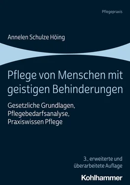 Annelen Schulze Höing Pflege von Menschen mit geistigen Behinderungen обложка книги