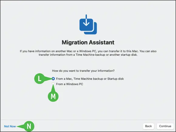 On the Migration Assistant screen you can choose whether to transfer - фото 107