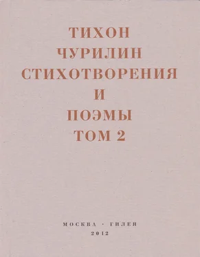 Тихон Чурилин Стихотворения и поэмы. Том 2. Неизданное при жизни обложка книги