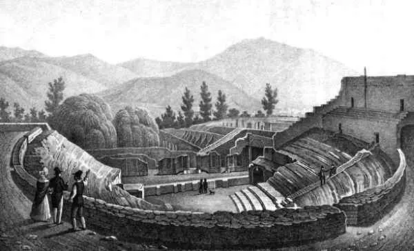 Трагический театр Рисунок А Левшина 1843 Второй театр появился в Помпеях - фото 62