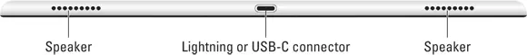 FIGURE 12 All iPad models have speaker ports and a connection port on the - фото 14