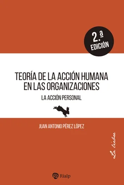 Juan Antonio Pérez López Teoría de la acción humana en las organizaciones обложка книги