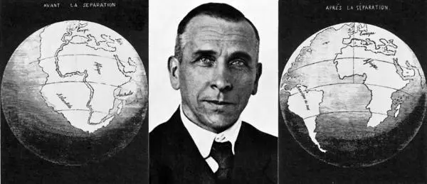 Альфред Вегенер своей теорией о возникновении океанов и континентов поверг в - фото 1