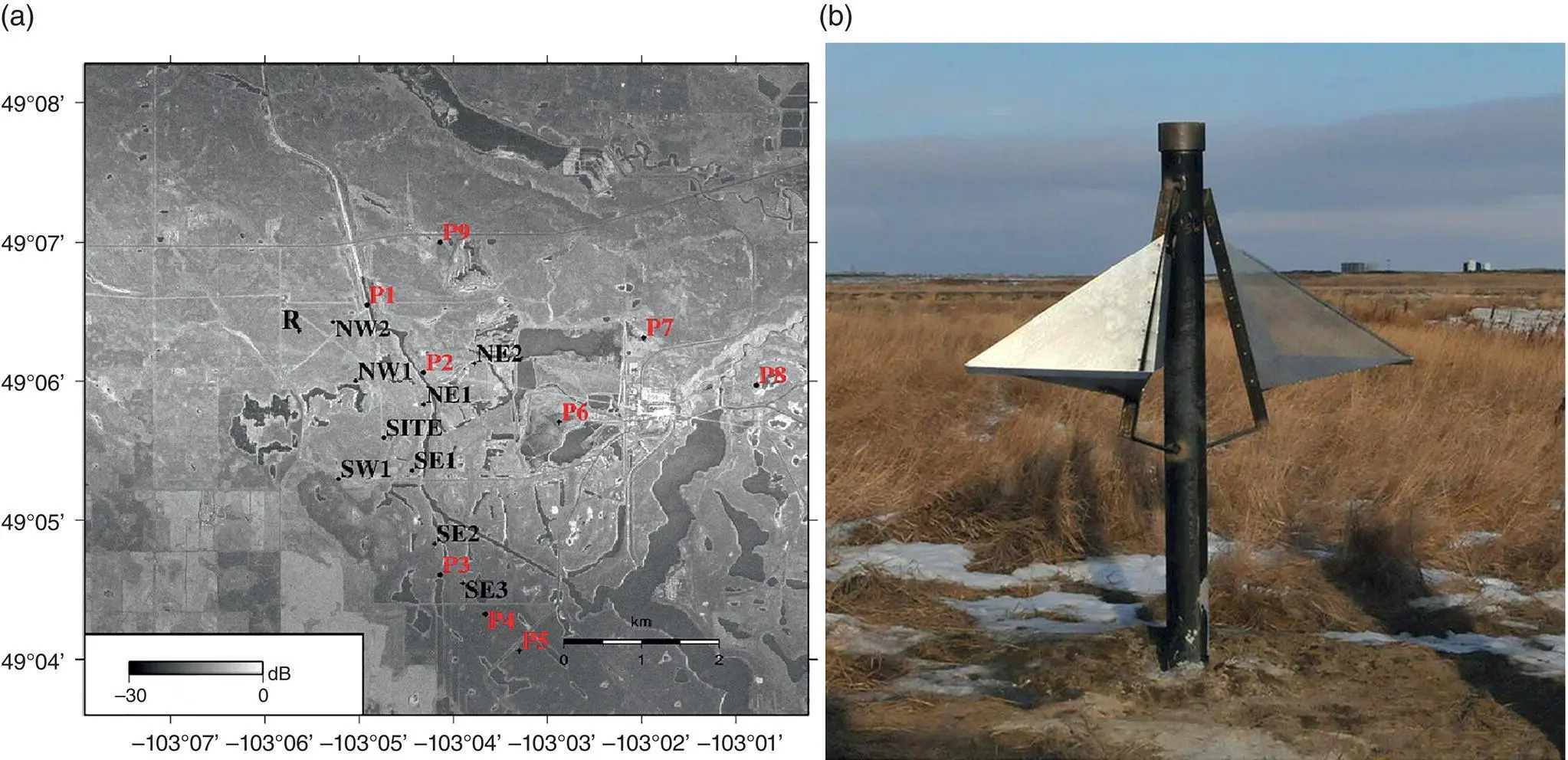 Figure 210 a RADARSAT2 Spotlight 12 SAR intensity image acquired on 23 - фото 41