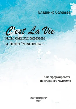 Владимир Соловьев C'est La Vie или смысл жизни и цена «человека». Как сформировать настоящего человека обложка книги