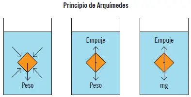 Esto significa que si un objeto desplaza una cantidad de agua que pesa más que - фото 5