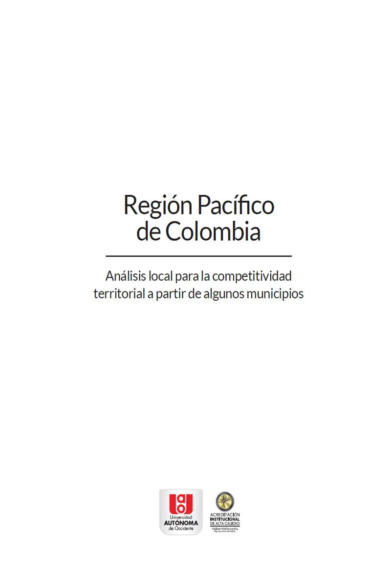 Región Pacífico de Colombia Análisis local para la competitividad territorial - фото 2