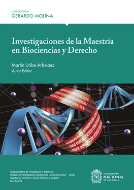 Martín Uribe Arbeláez Investigaciones de la Maestría en Biociencias y Derecho обложка книги