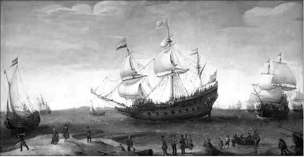 Голландские корабли отплывают в ОстИндию Художник Х Вроом Уильям Дампир - фото 17