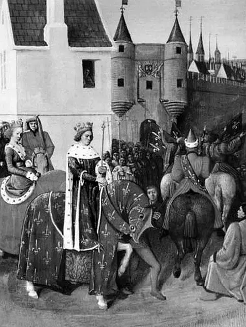 Иоанн Добрый после коронации в Реймсе Средневековая миниатюра Карл V u - фото 18