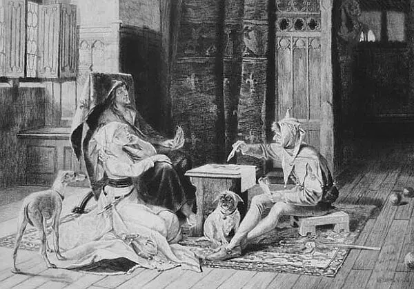 Карл VI и Одетта играют в карты с шутом Художник А де Вриндт Жанна дАрк - фото 25