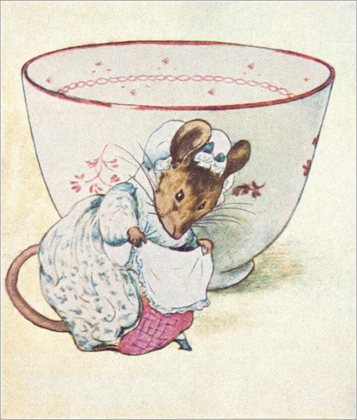 Out stepped a little live lady mouse and made a curtsey to the tailor Then - фото 64