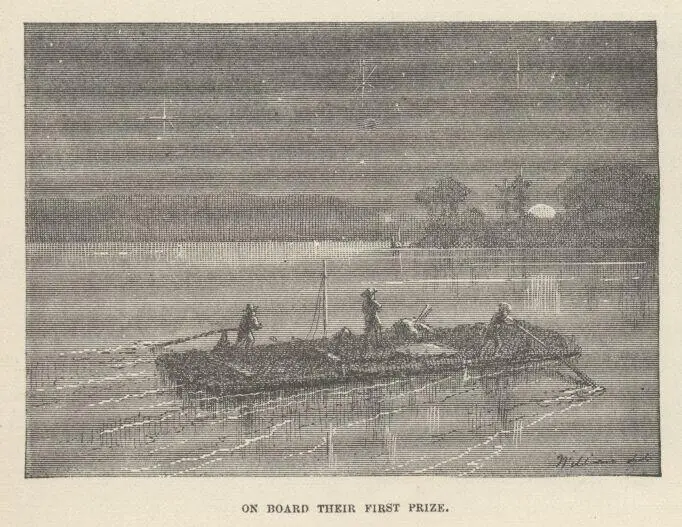 The raft drew beyond the middle of the river the boys pointed her head right - фото 52