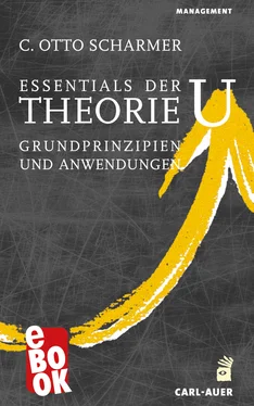 C. Otto Scharmer Essentials der Theorie U обложка книги