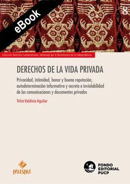 Trilce Valdivia Derechos de la vida privada обложка книги