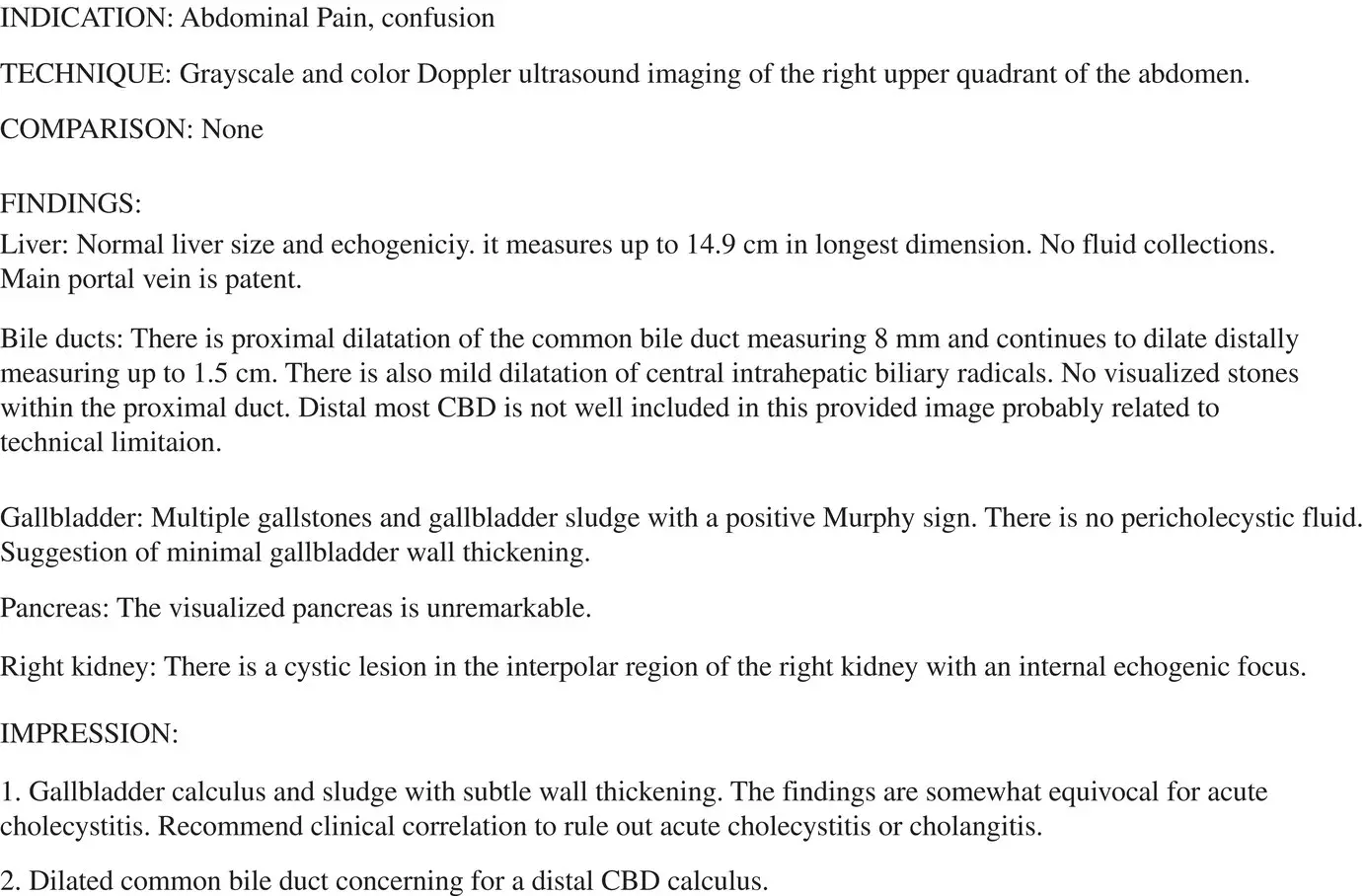 FIGURE 111 Radiology read showing biliary dilation concerning for - фото 13