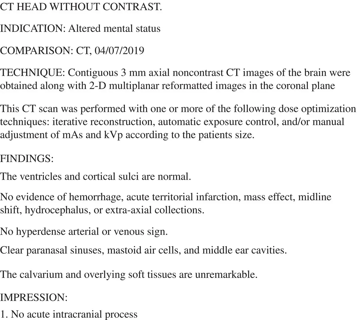 FIGURE 19 Radiology read computed tomography of the head normal FIGURE - фото 11