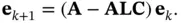 The gain matrix is determined by choosing the closedloop observer poles - фото 321