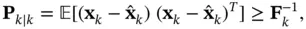 where denotes the inverse of Fisher information matrix at time instant - фото 542