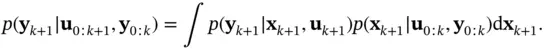 The recursive propagation of the state posterior density according to equations - фото 529